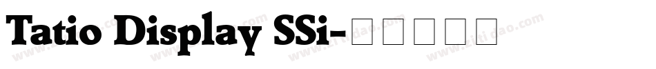 Tatio Display SSi字体转换
